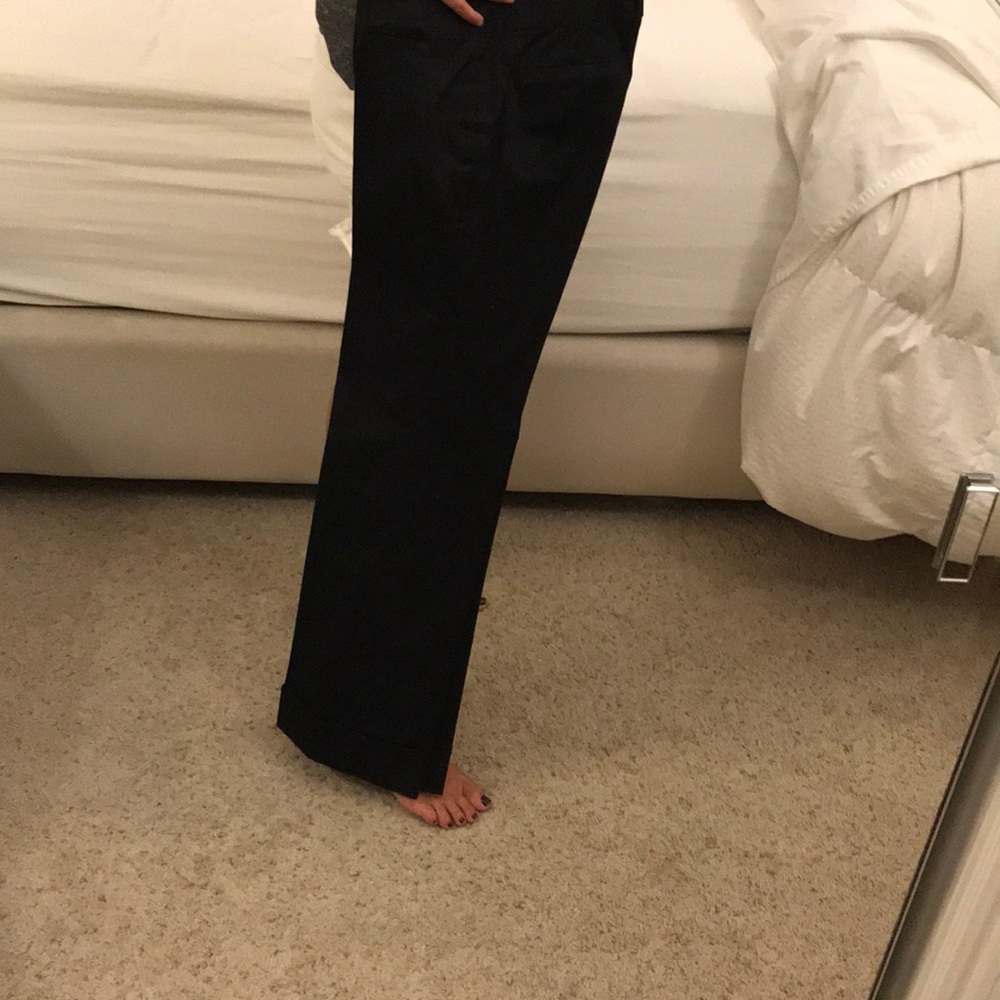 Wide leg banana republic slacks with cuff
